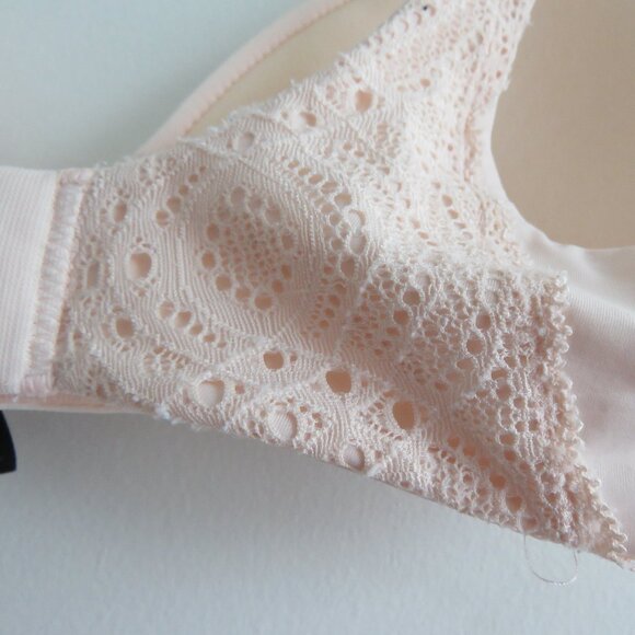 PEPPER Lift Up Lace Trim Bra in Ecru - Women's Size 34A - Picture 10 of 16